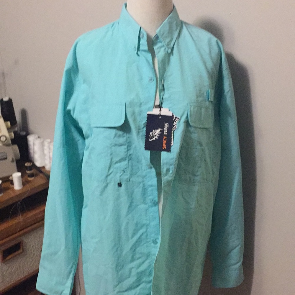 Spicy tuna fishing shirt ice blue